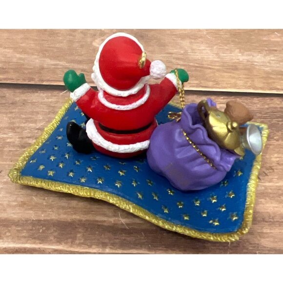 1994 HALLMARK KEEPSAKE ORNAMENT QX588-3 MAGIC CARPET RIDE ALADDIN SANTA - Picture 7 of 7
